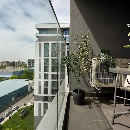 Apartamento Infinite Horizons - Modern Living In North Business District Bucarest Habitación foto